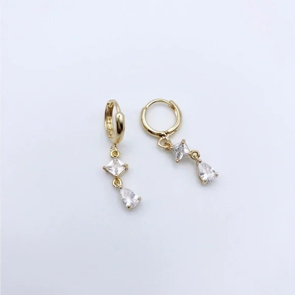 HUGGIE Hoops Petit Drop Earrings - Picture 1 of 3